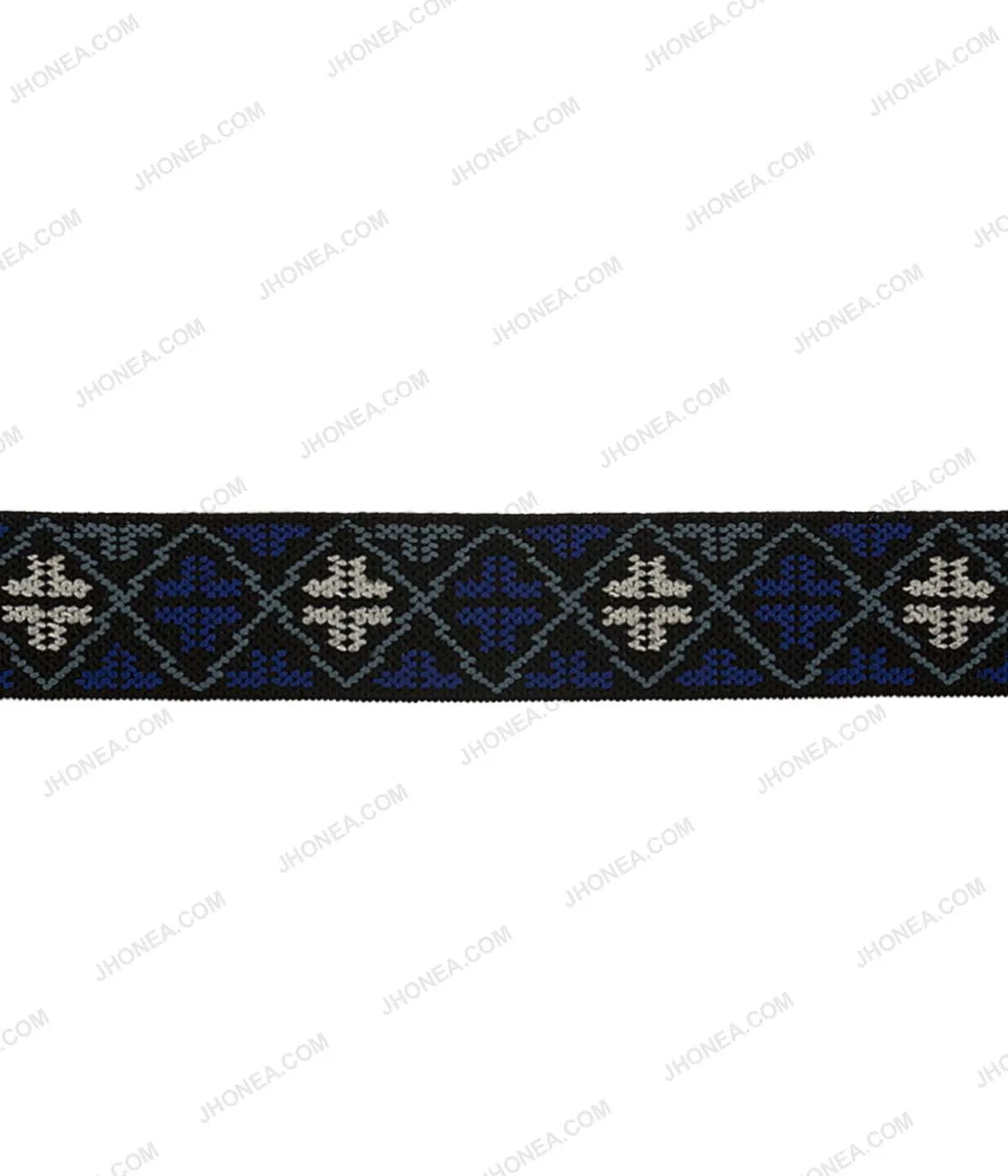 2.5cm (1inch) Dual Color Soft Patterned Woven Elastic