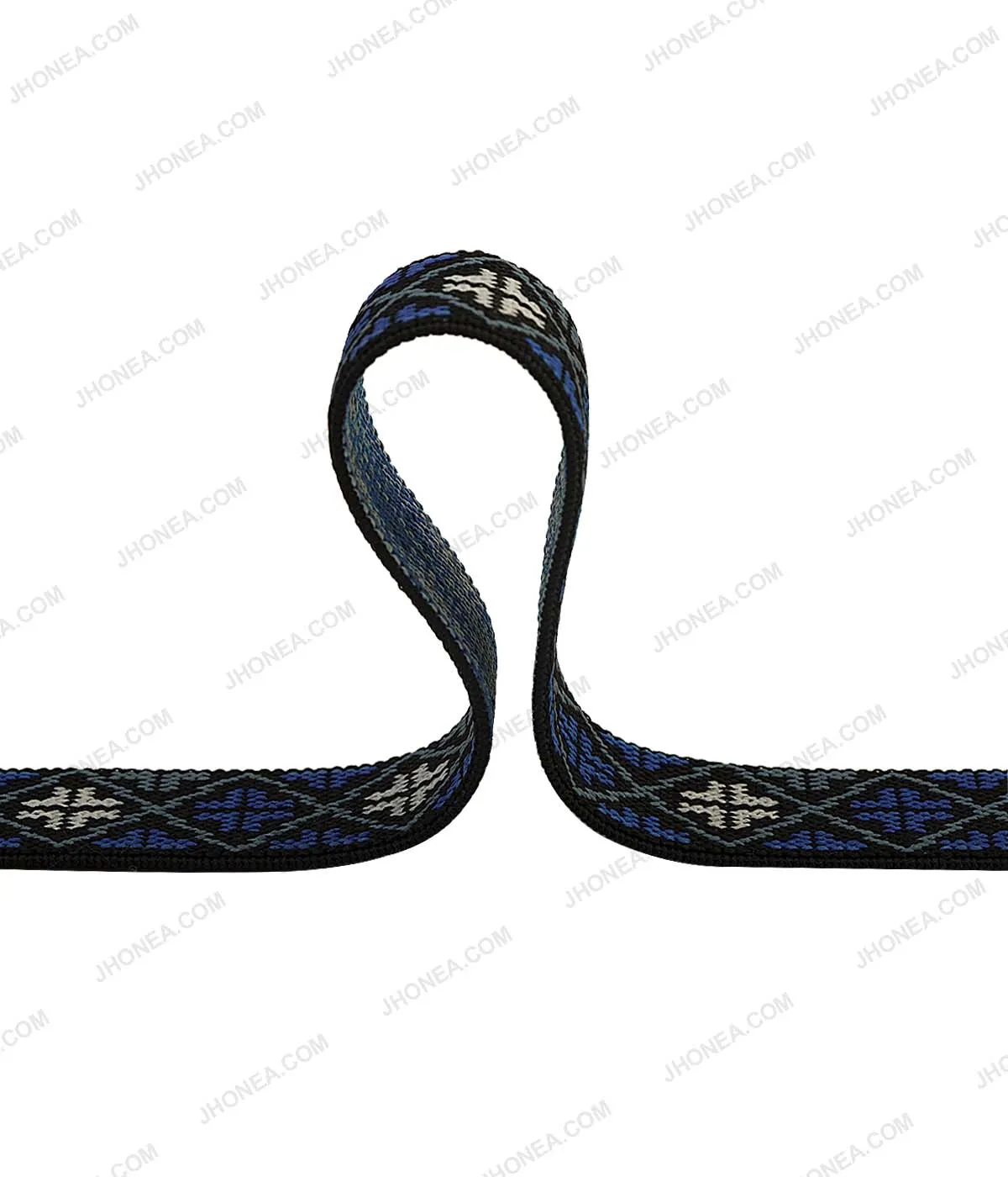 2.5cm (1inch) Dual Color Soft Patterned Woven Elastic