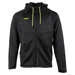 509  Mens Acid Green Tech Zip Hoodie Hoody Sweater Sweatshirt Fleece Water