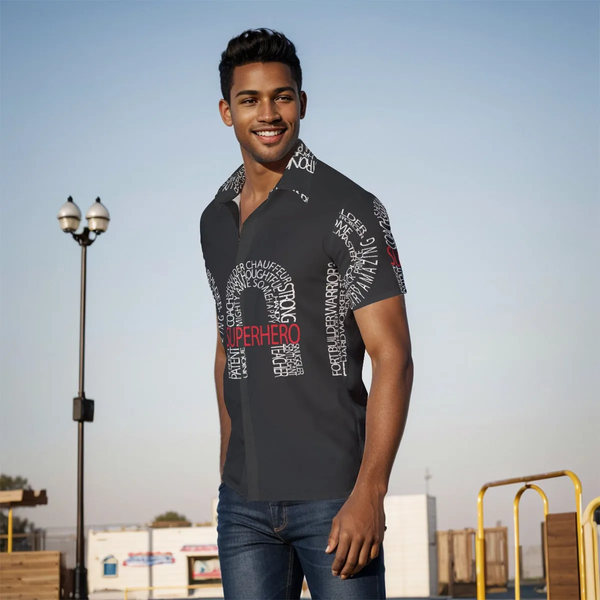 All-Over Print Men's Shirt J 40 dad’s shirt, print