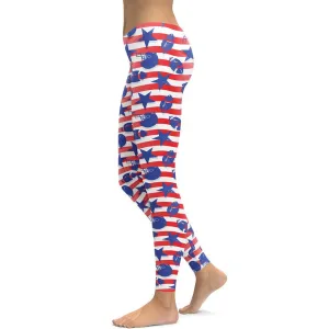 American Football Pattern Leggings