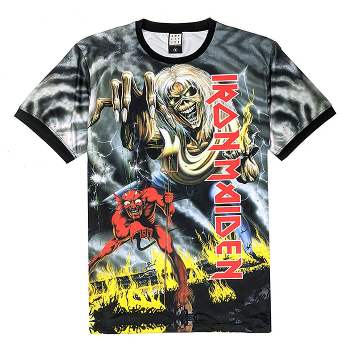 Amplified Mens Number Of The Beast Iron Maiden T-Shirt