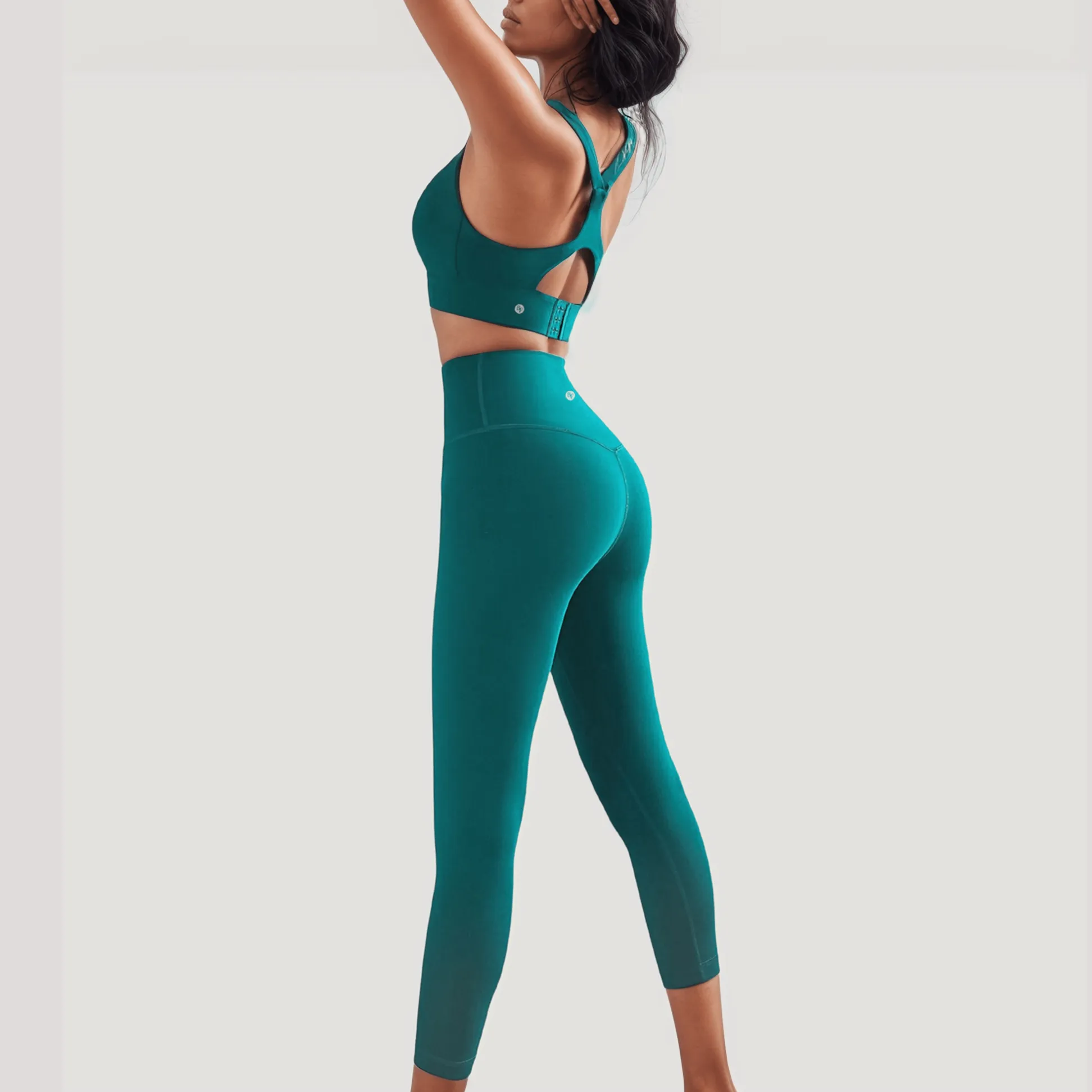 Ankle Length Leggings - Deep Green