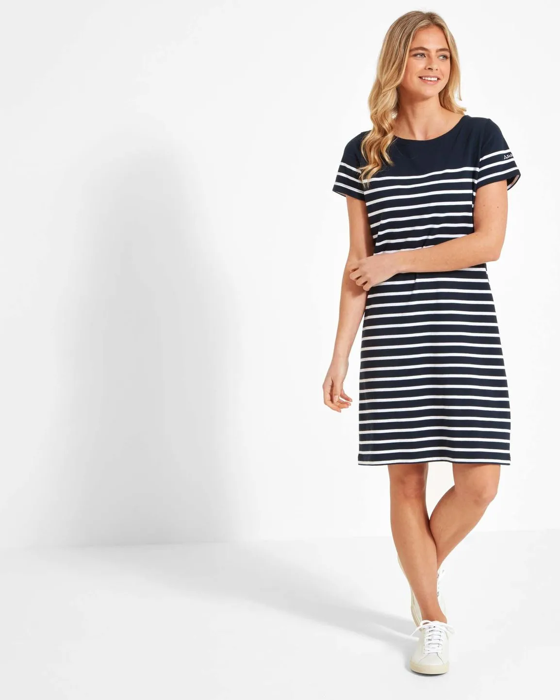 Beauport Dress Navy stripe