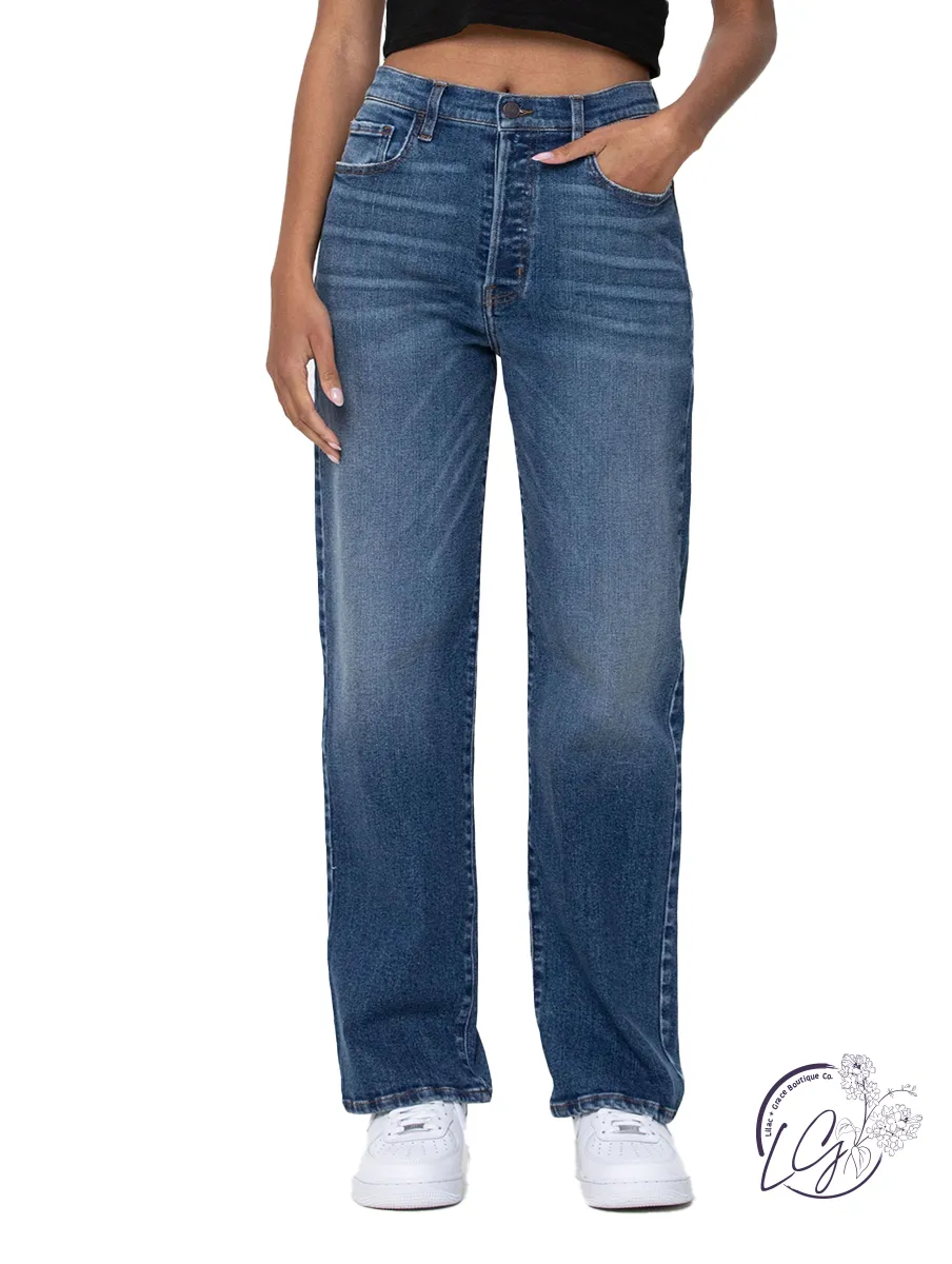 Beth High-Rise Classic Dad Jean by Cello Jeans