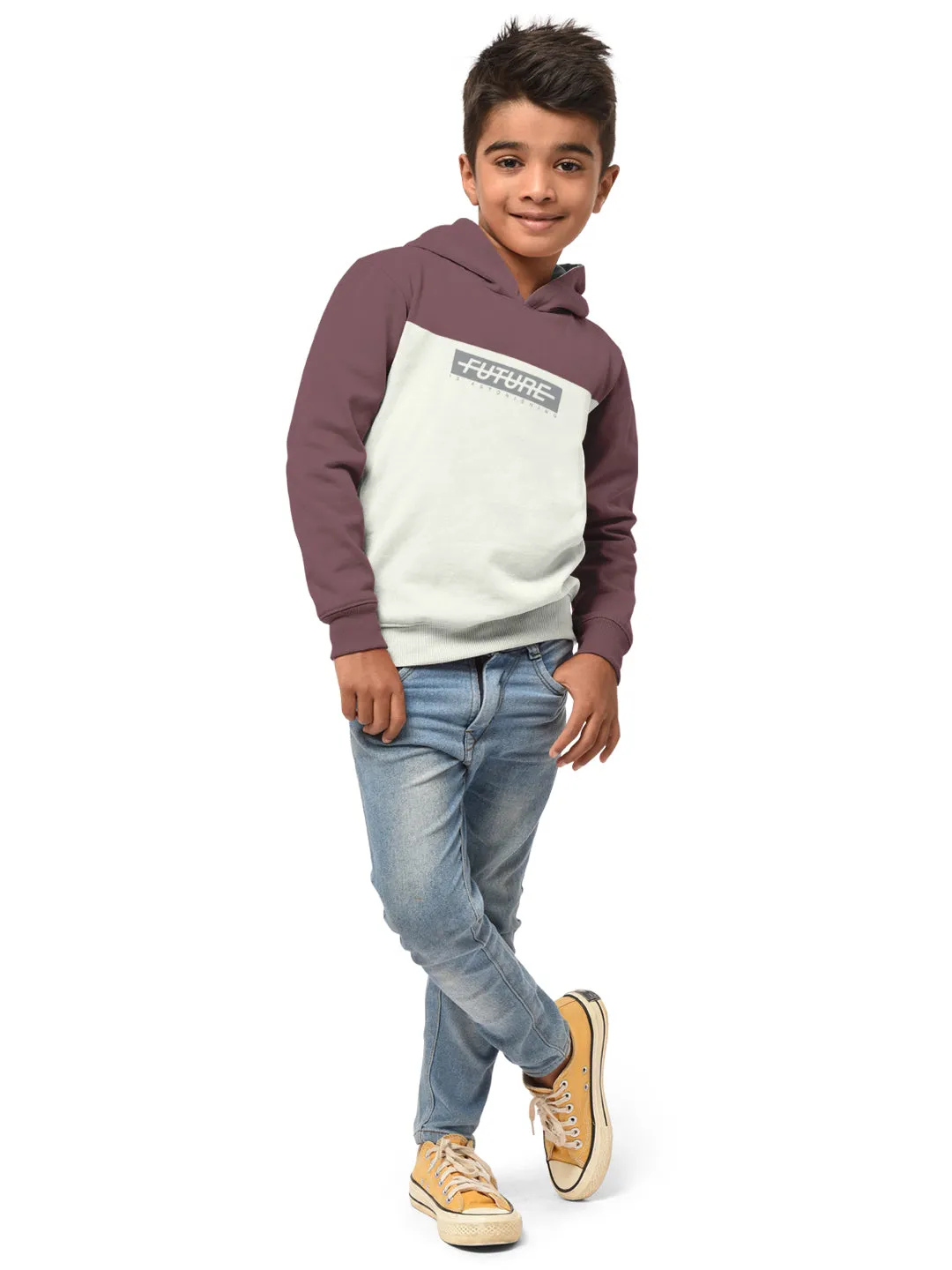 Boys Hood Neck FullSleeve Sweatshirt -Combo pack of 2