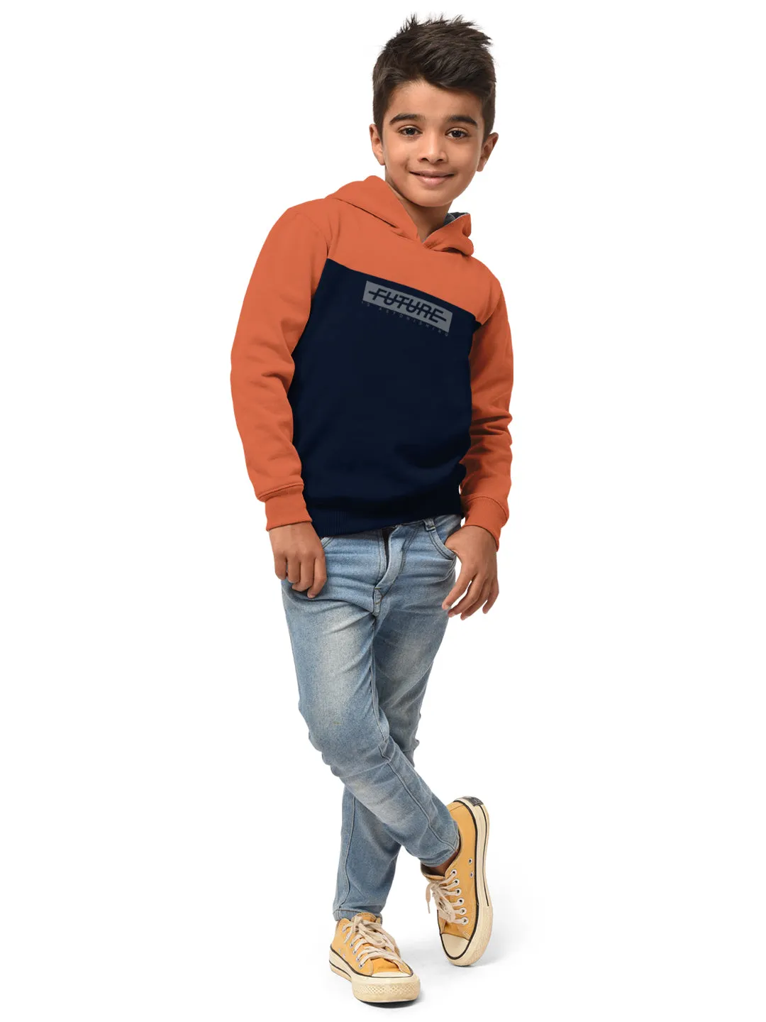 Boys Hood Neck FullSleeve Sweatshirt -Combo pack of 2