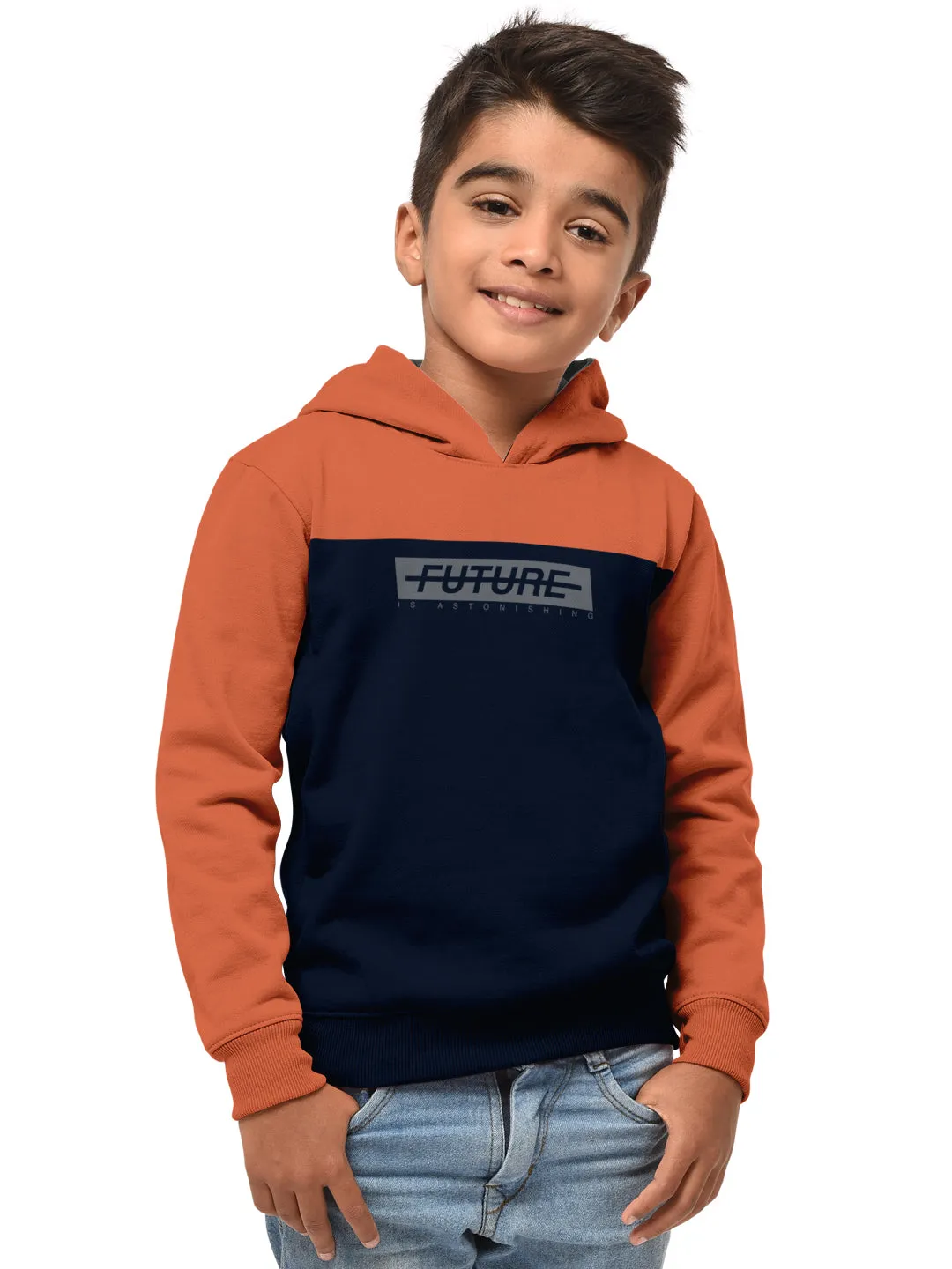 Boys Hood Neck FullSleeve Sweatshirt -Combo pack of 2