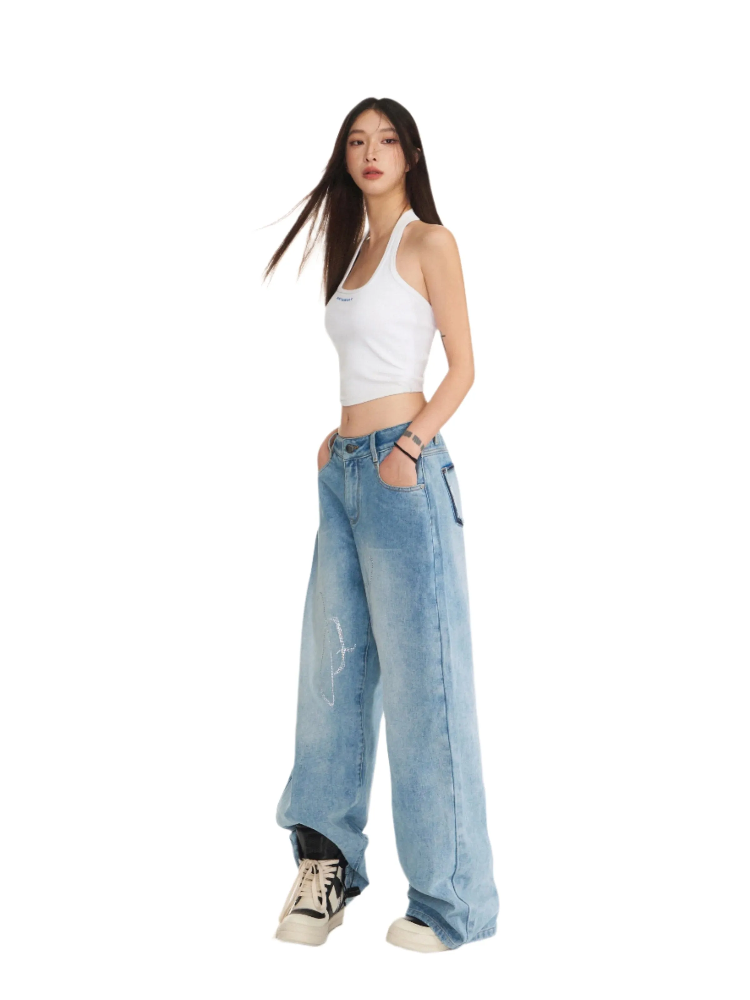 Classic rhinestone Jeans