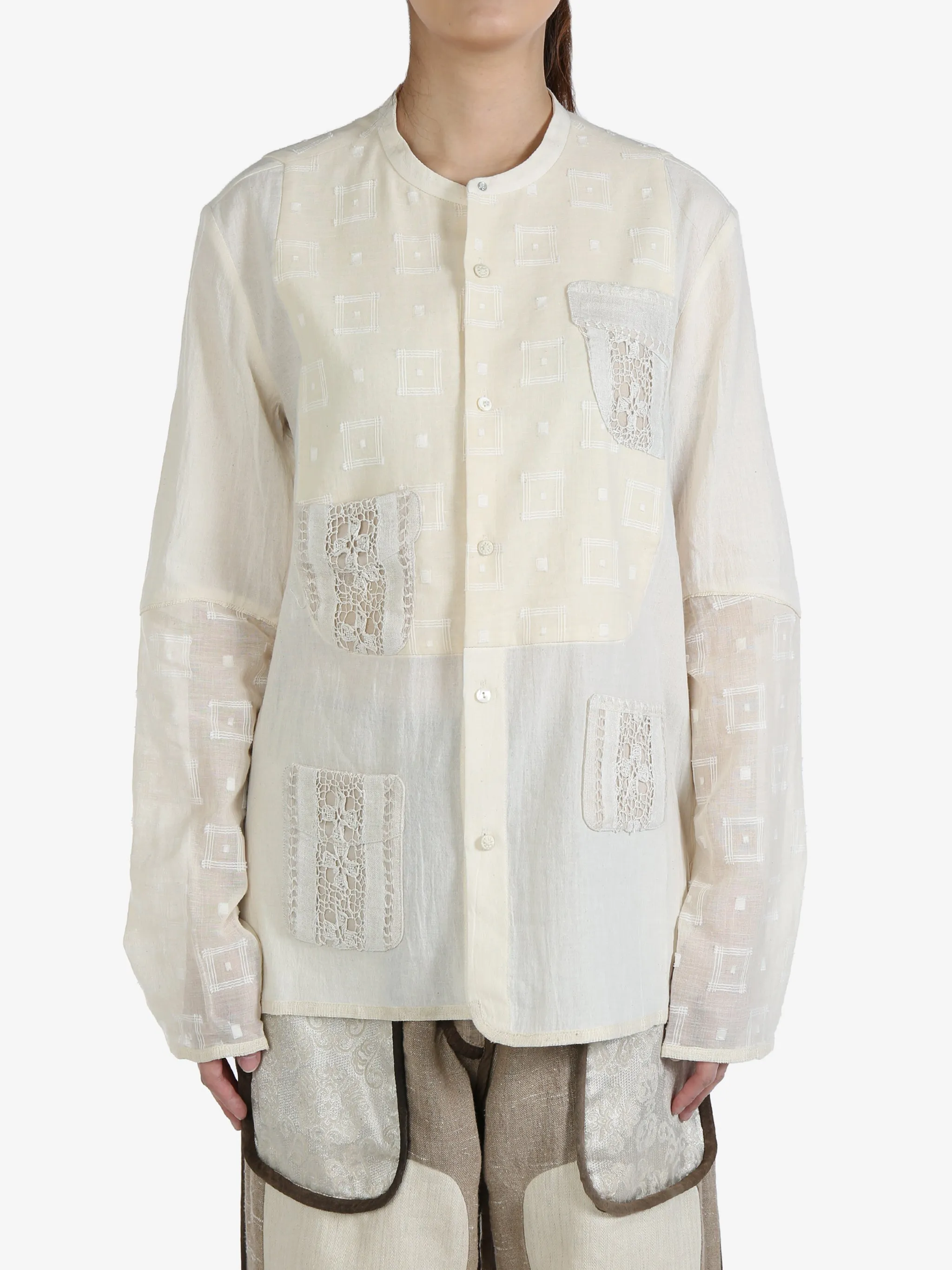 COMMUNS - Unisex Patterned Thin Shirt