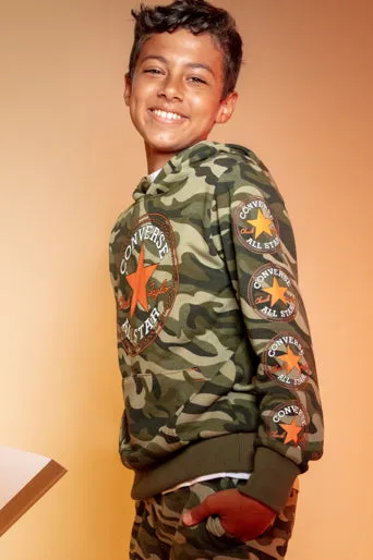 Converse Kids Camo Pullover Hoodie