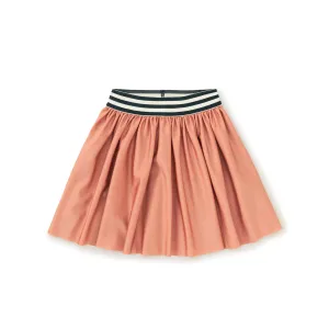 Desert Sand Shiny Pleated Skirt