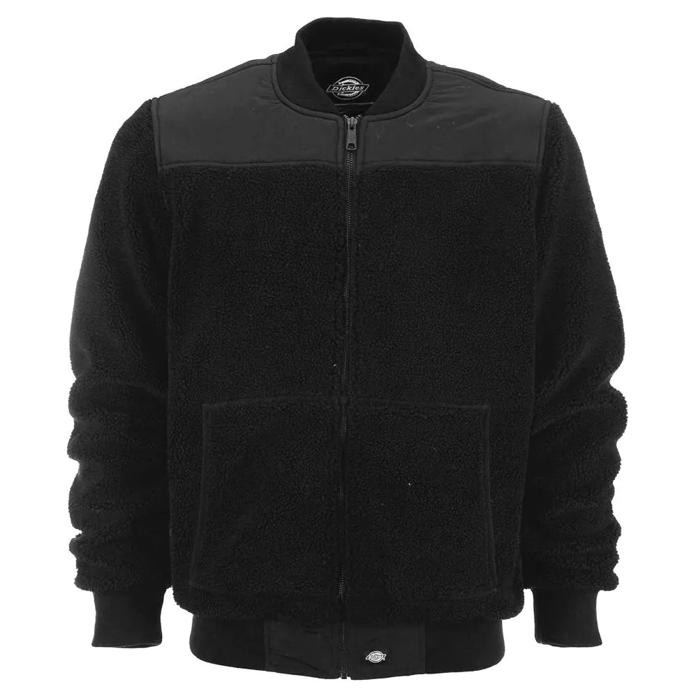 Dickies Dillsburg Sherpa Fleece Bomber Jacket Black