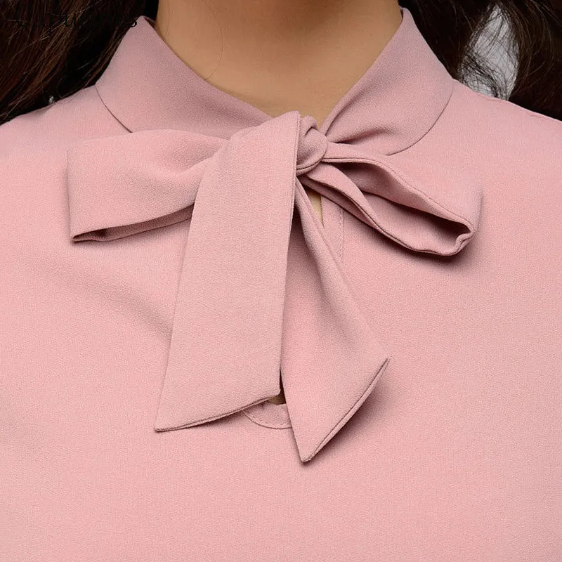 Elegant Bow Tie Women Shirt