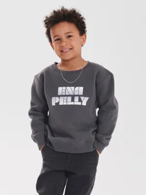 Ena Pelly Ombre Sweatshirt - Charcoal