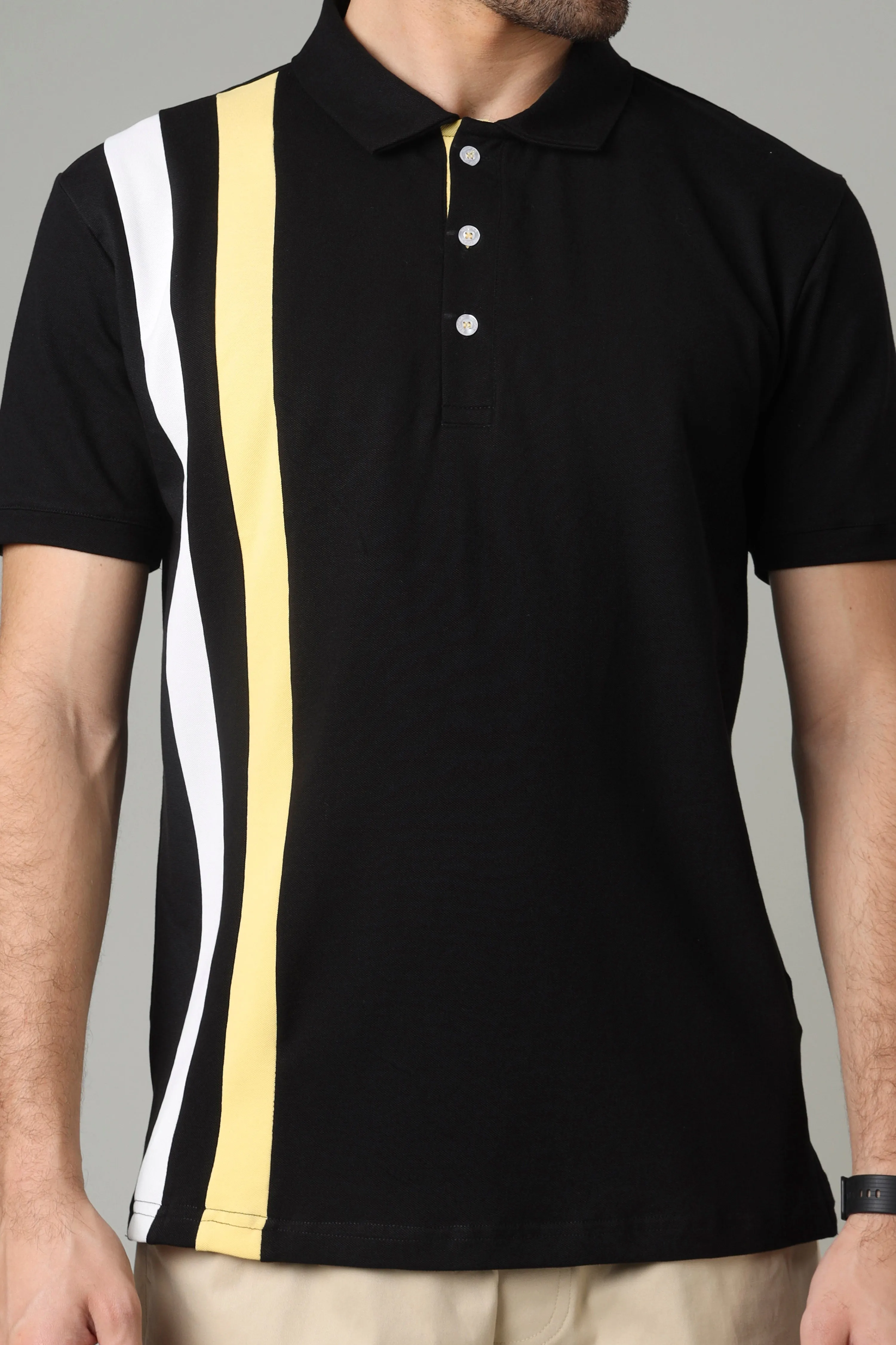 Exclusive Black Smart Polo T-Shirt For Men