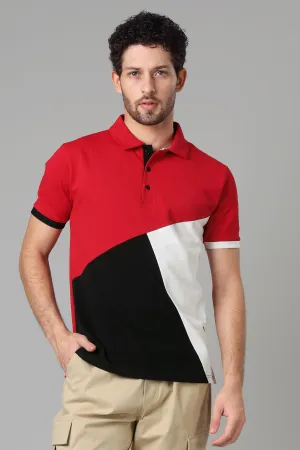 Exclusive Scarlet Red Smart Polo T-Shirt For Men