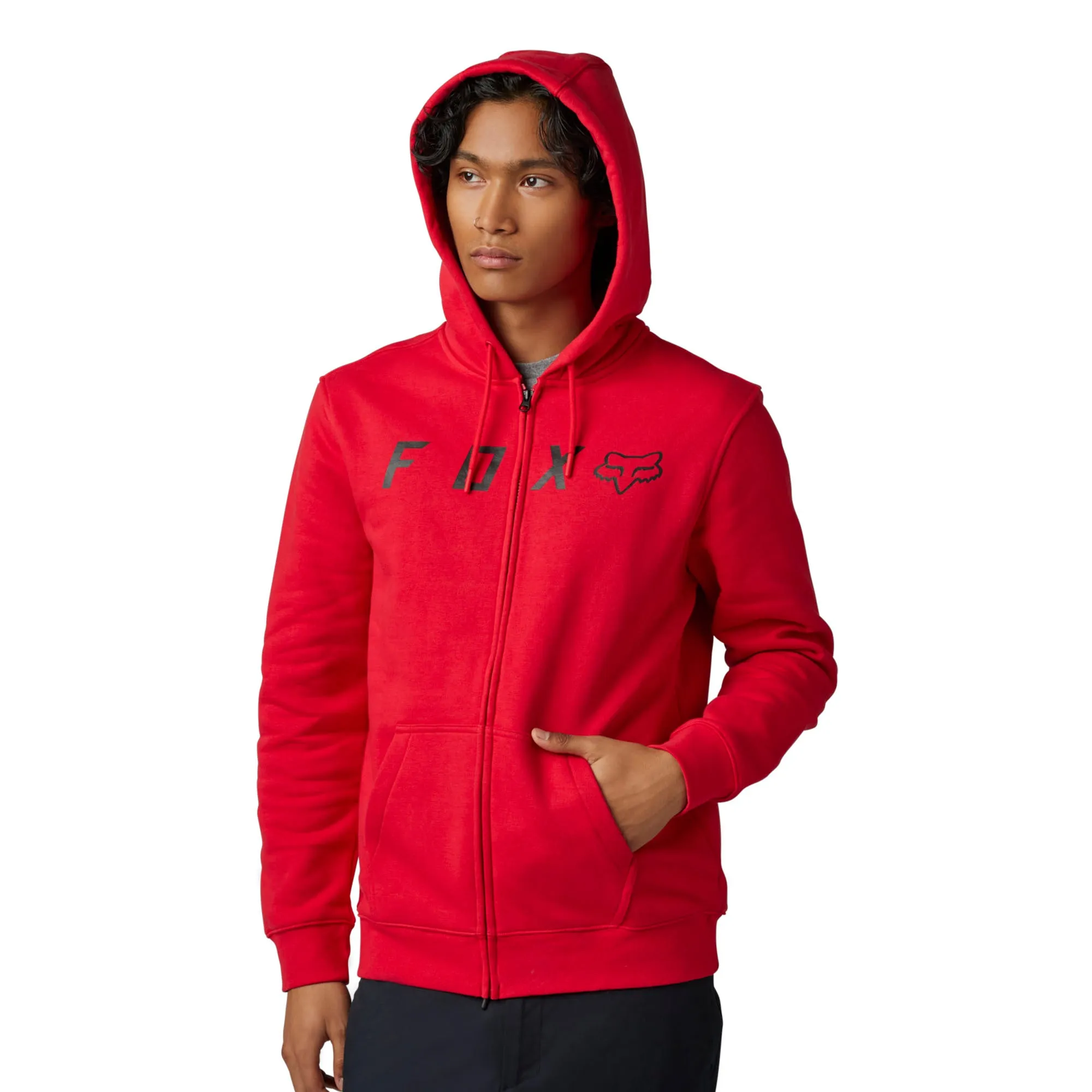 Fox Racing Absolute Zip Fleece Hoodie Flame Red