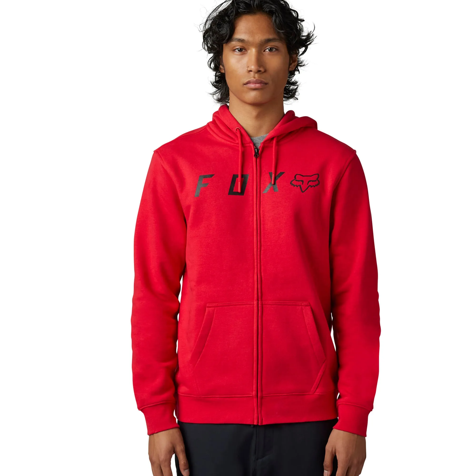 Fox Racing Absolute Zip Fleece Hoodie Flame Red