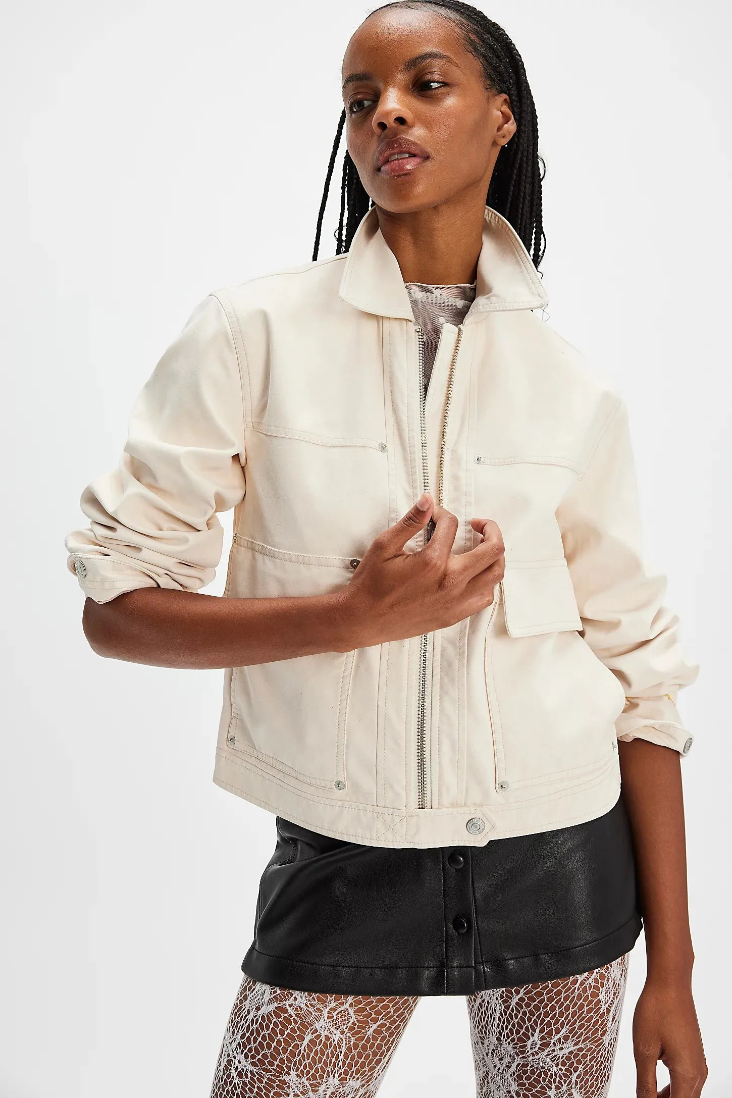 Free People Blair Vegan Suede Jacket