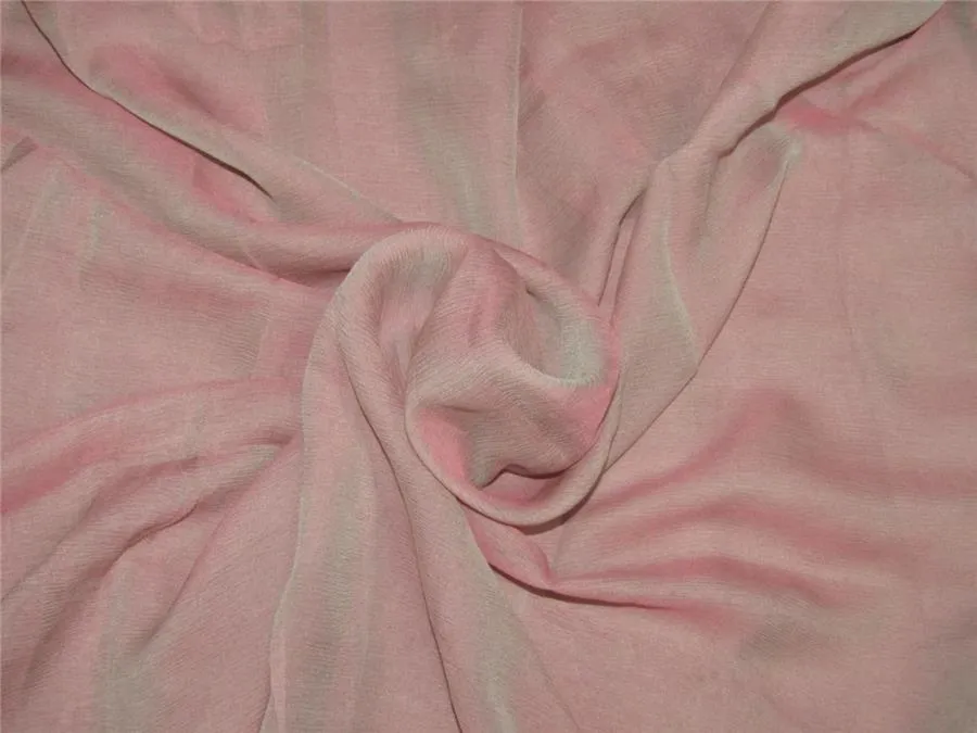 iridescent pink x blue color two tone crinkle chiffon fabric PKT#7