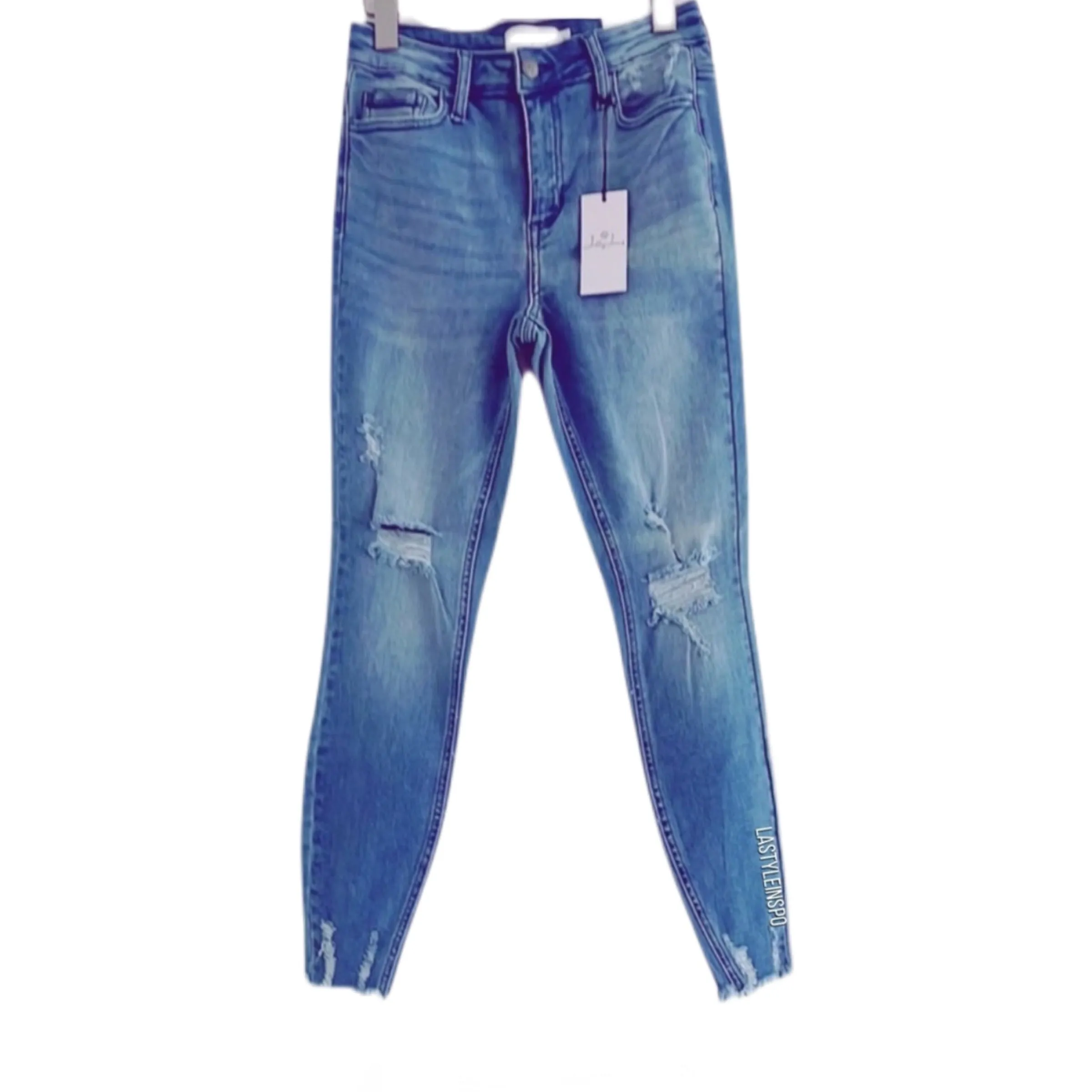 Jelly Jeans Classic but Raw and Frayed Denim Blue Wash Size 1, 3, 5, 7, 9, 11, 13