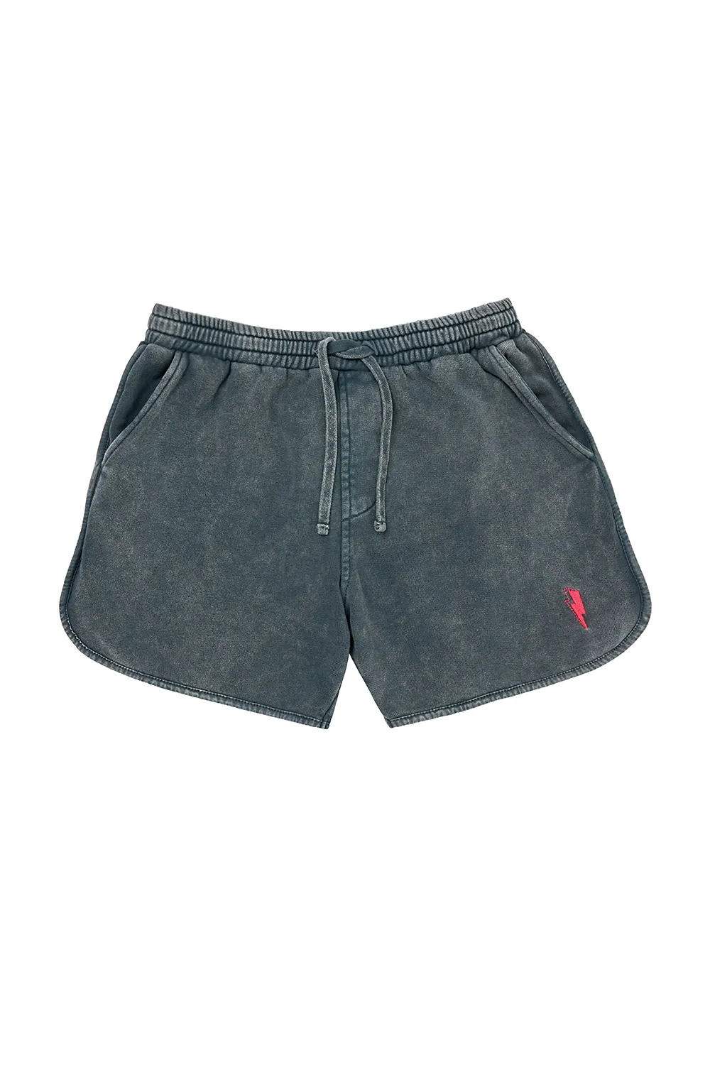 Kids Washed Black Shorts