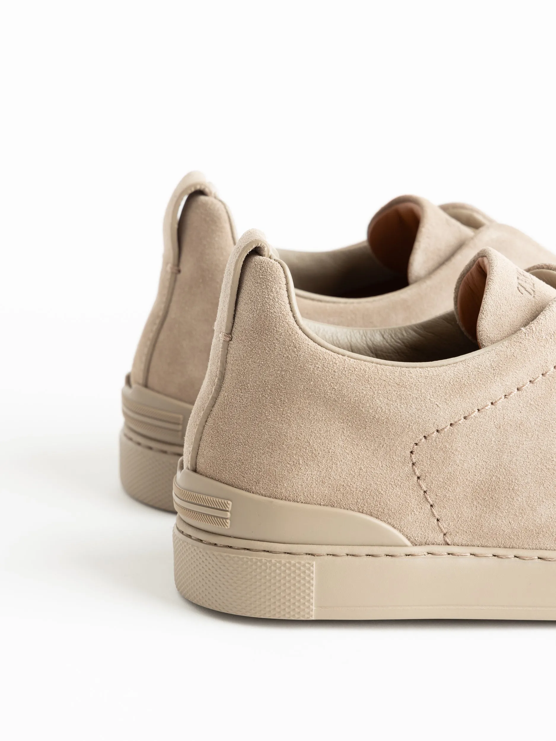 Light Taupe Suede Triple Stitch™ Sneakers