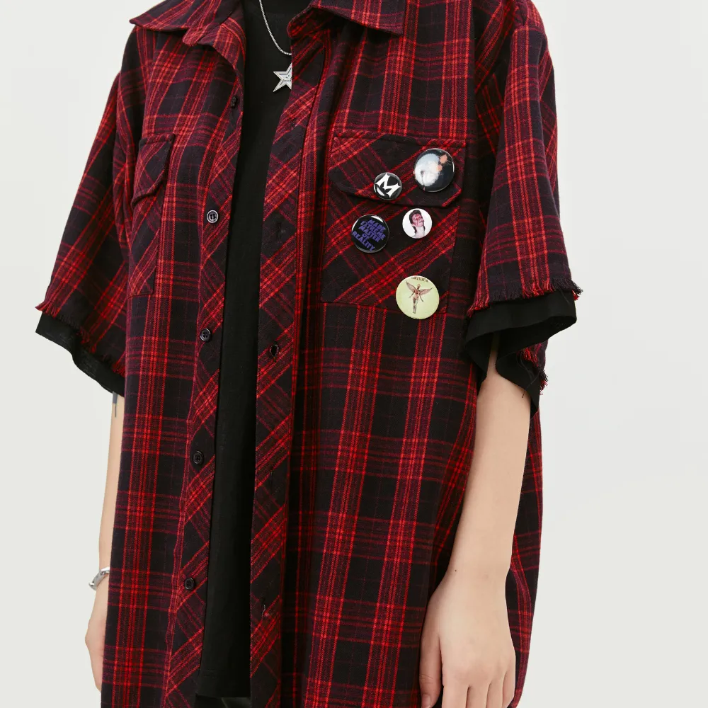 “Loose Plaid Polo” Shirts