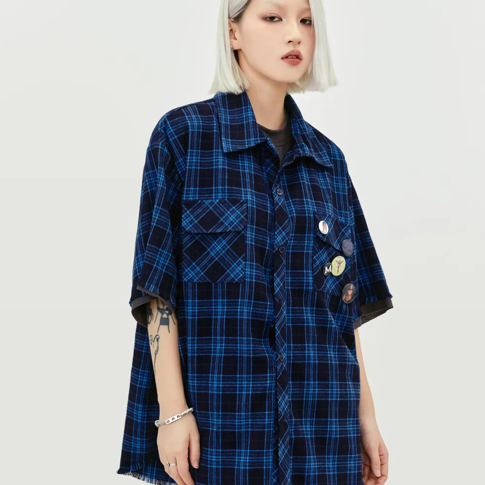 “Loose Plaid Polo” Shirts