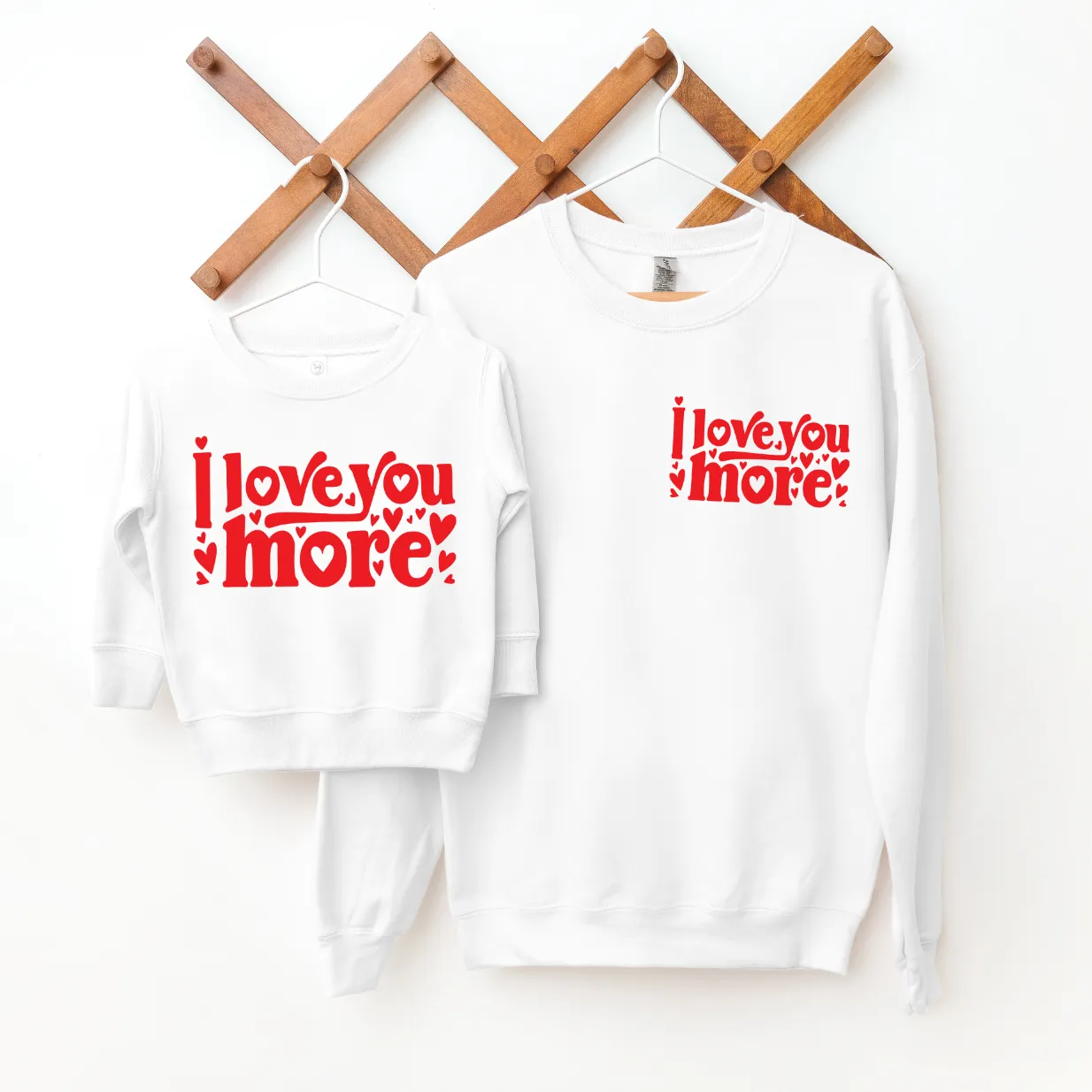 Love You More • Kids White Pullover