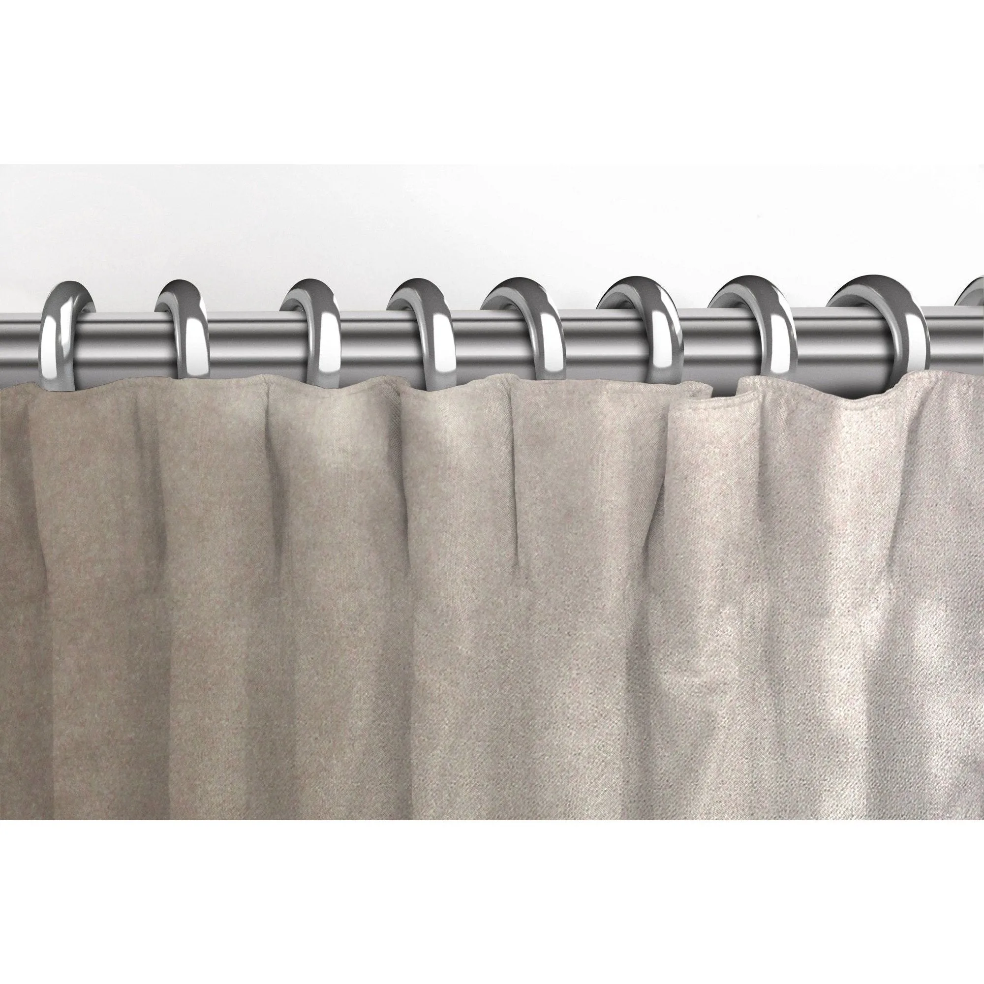 Matt Beige Mink Velvet Curtains