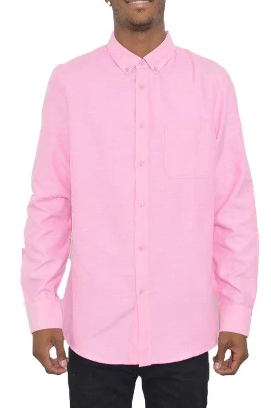 Mens Long Sleeve Oxford Shirts