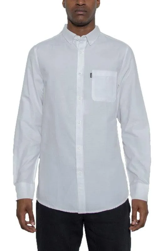 Mens Long Sleeve Oxford Shirts