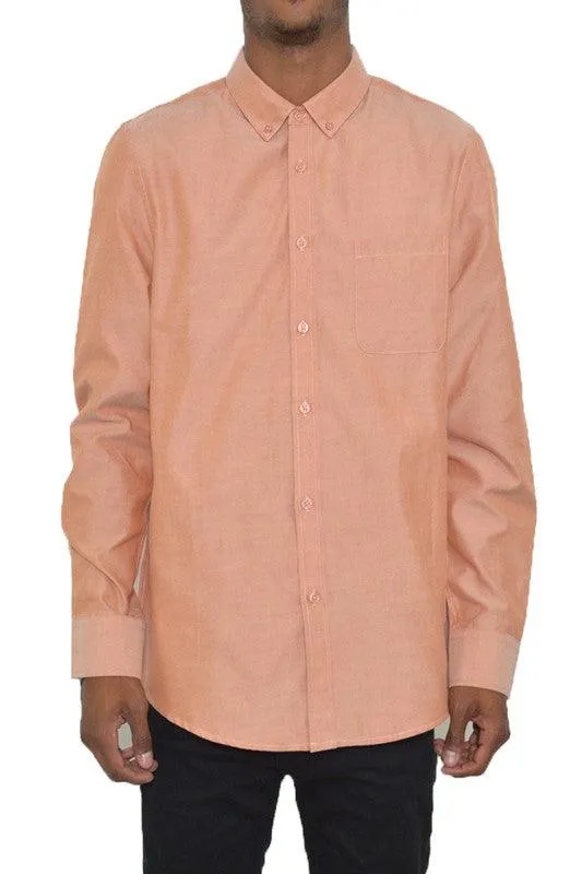 Mens Long Sleeve Oxford Shirts