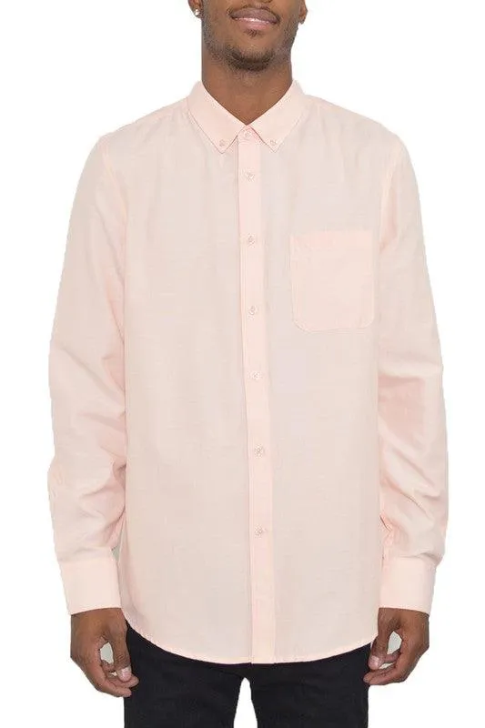 Mens Long Sleeve Oxford Shirts