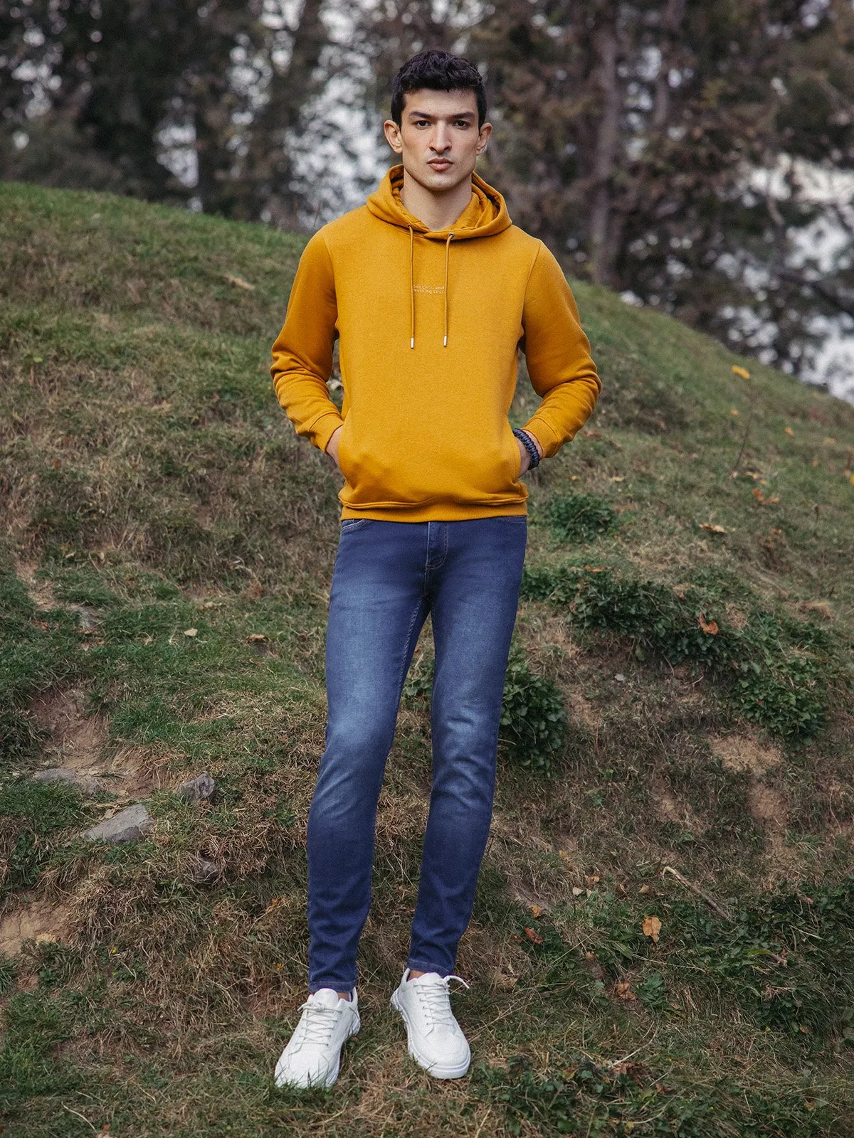 Men's Mustard Hoodie - EMTH23-011