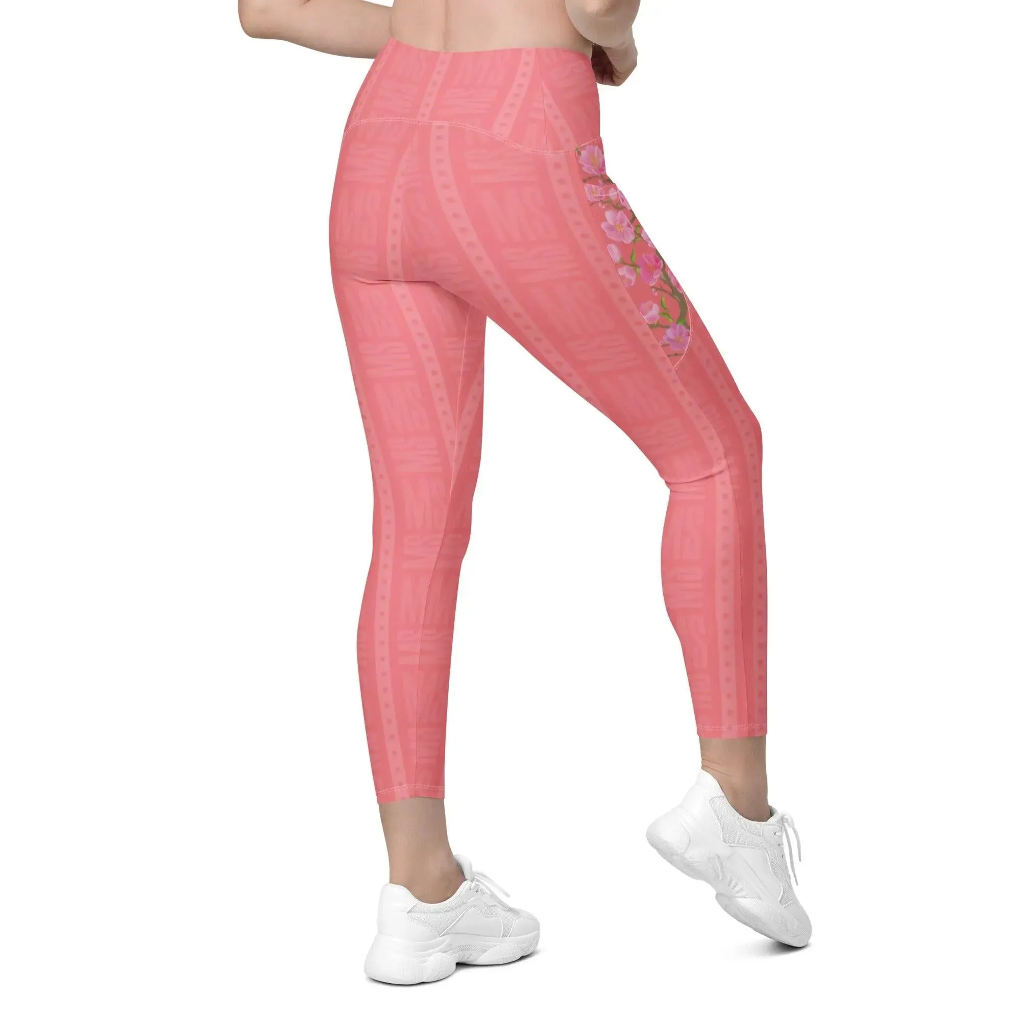 Misha Crossover Coral leggings with pockets