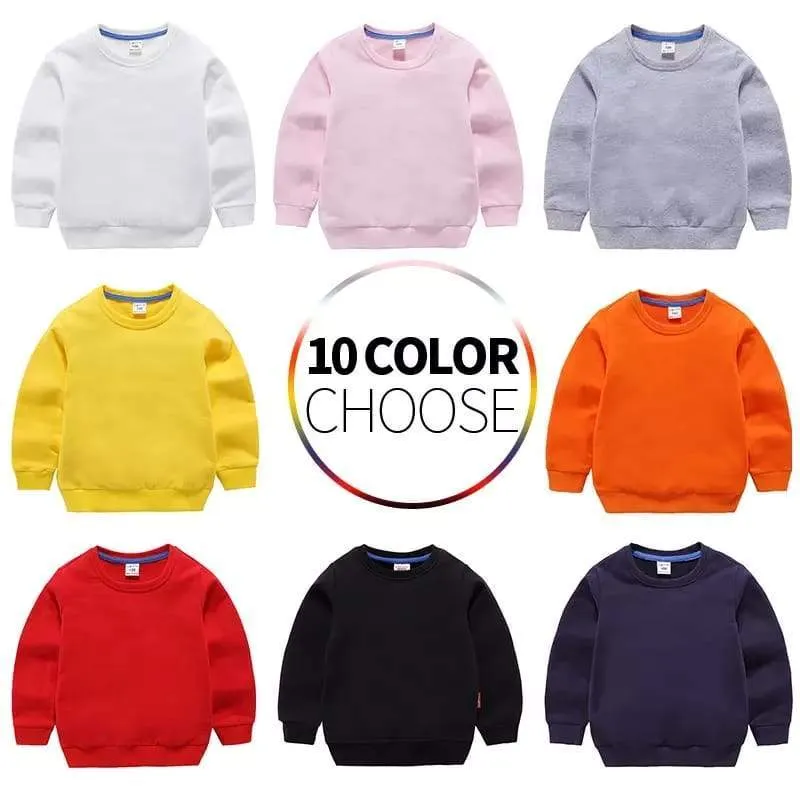 Pack of 3 Plain Sweat Shirts for Kids