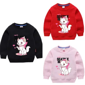 PACK OF 3 PRINTED KIDS SWEAT SHIRTS FOR GIRLS (Print 205)