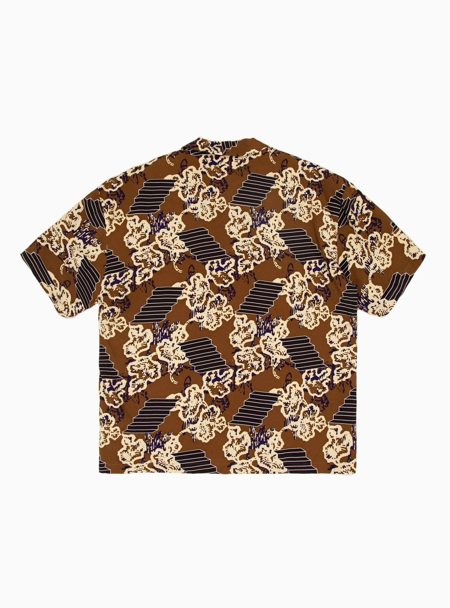 Patterned Shirt Brown