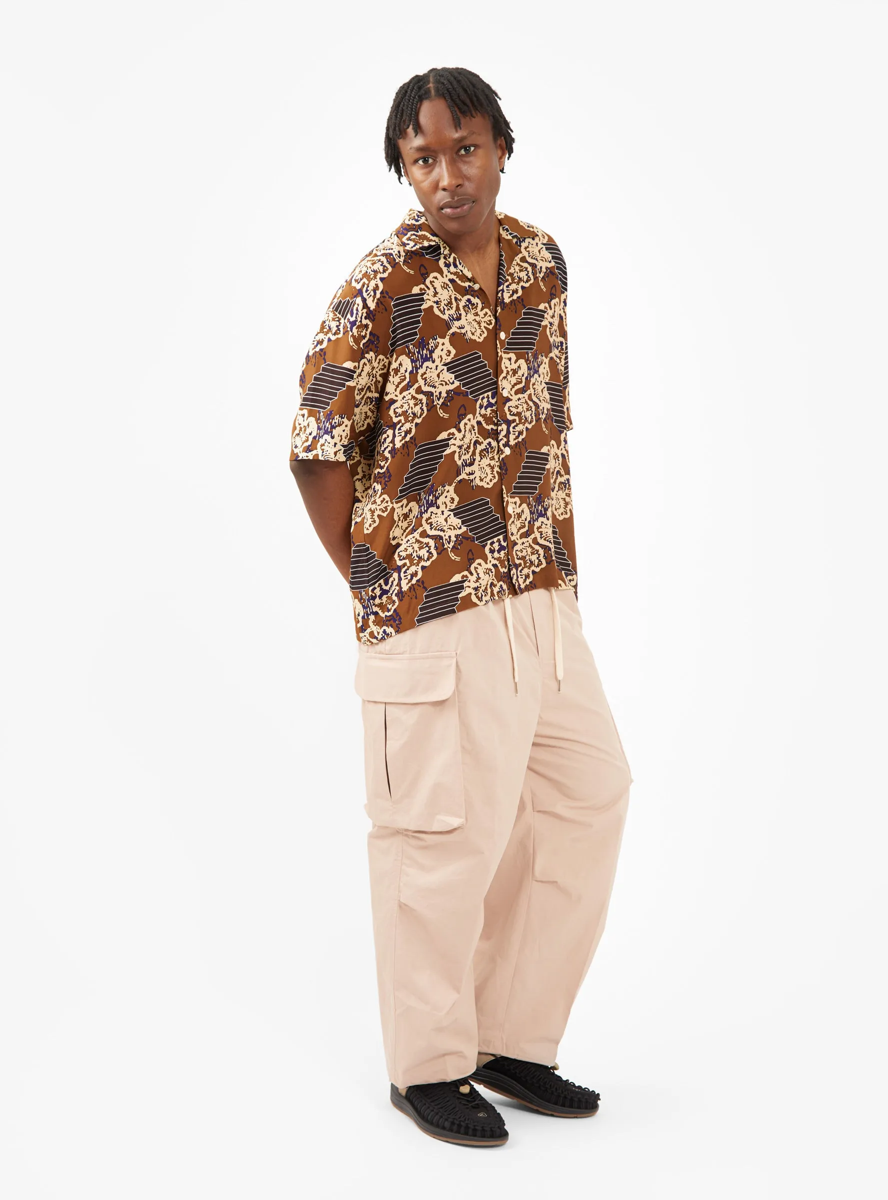 Patterned Shirt Brown