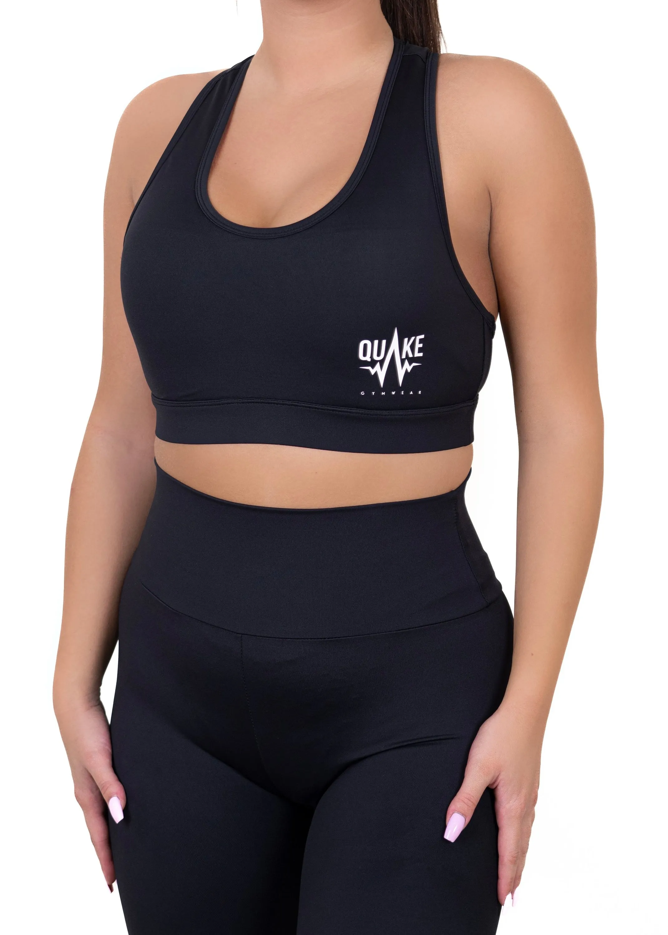 Quake Classic Sport Bra & Leggings (Black)