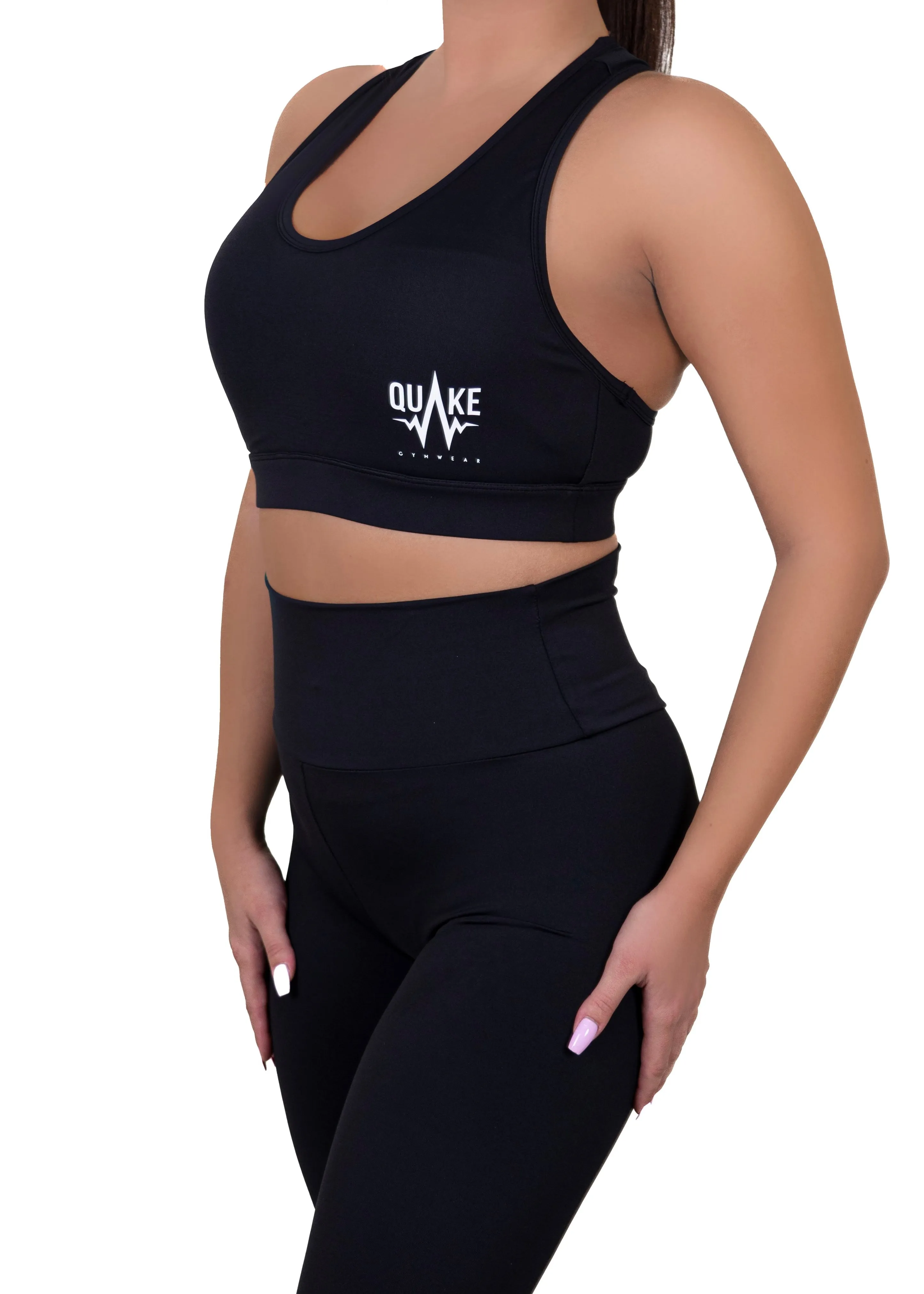 Quake Classic Sport Bra & Leggings (Black)