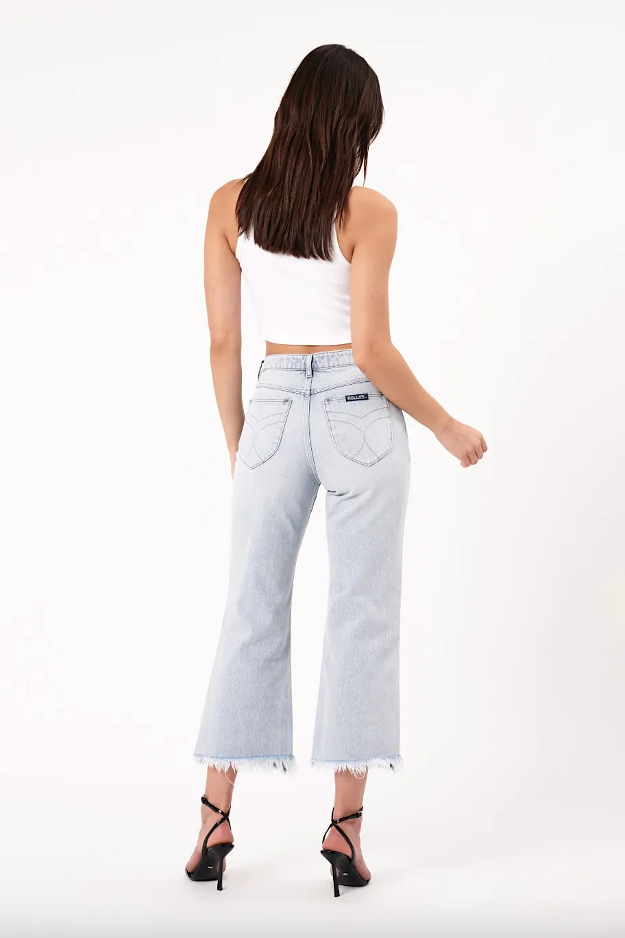 rolla's classic flare crop - luna