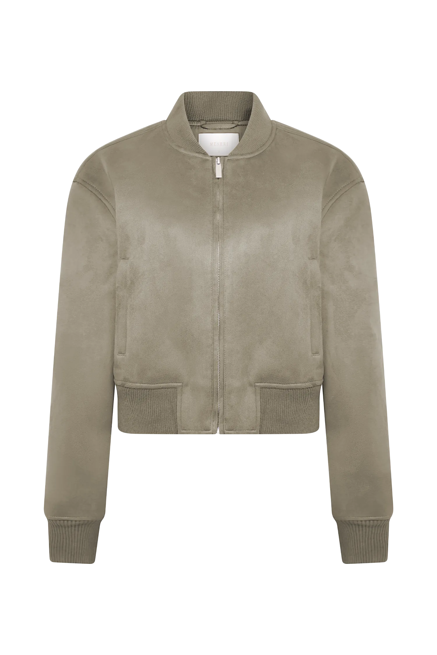 Rudy Suede Bomber Jacket - Sand