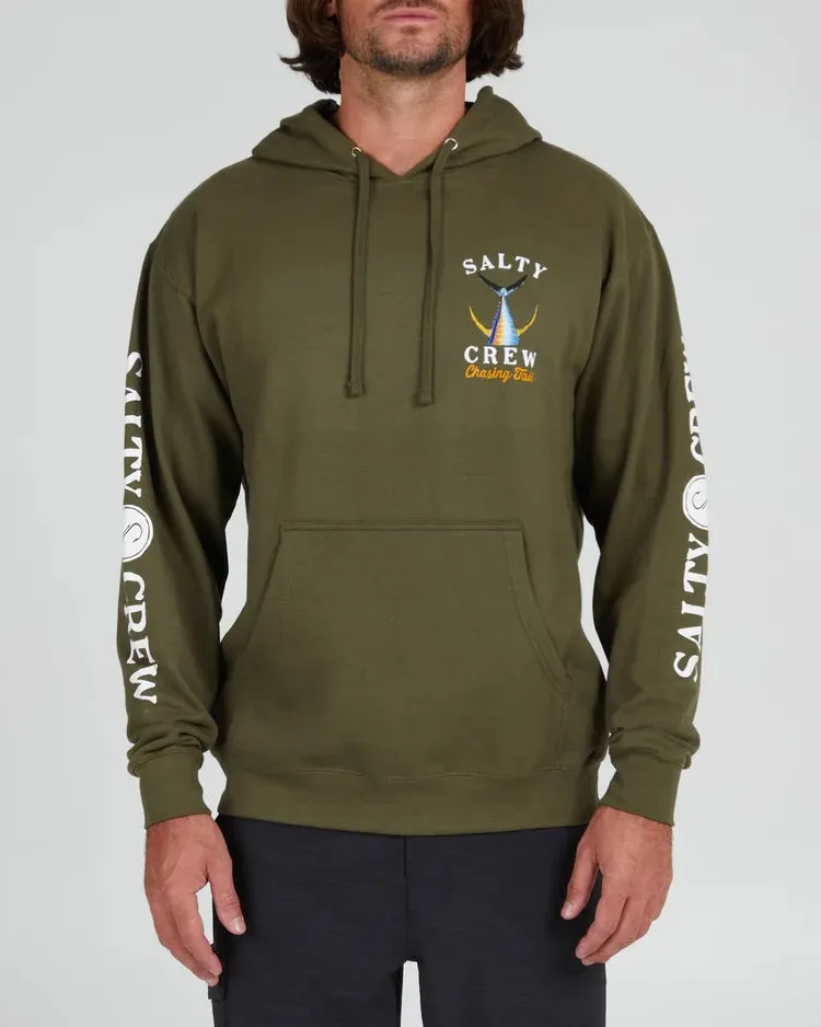 Salty Crew Tailed Army Green Fleece Hoodie