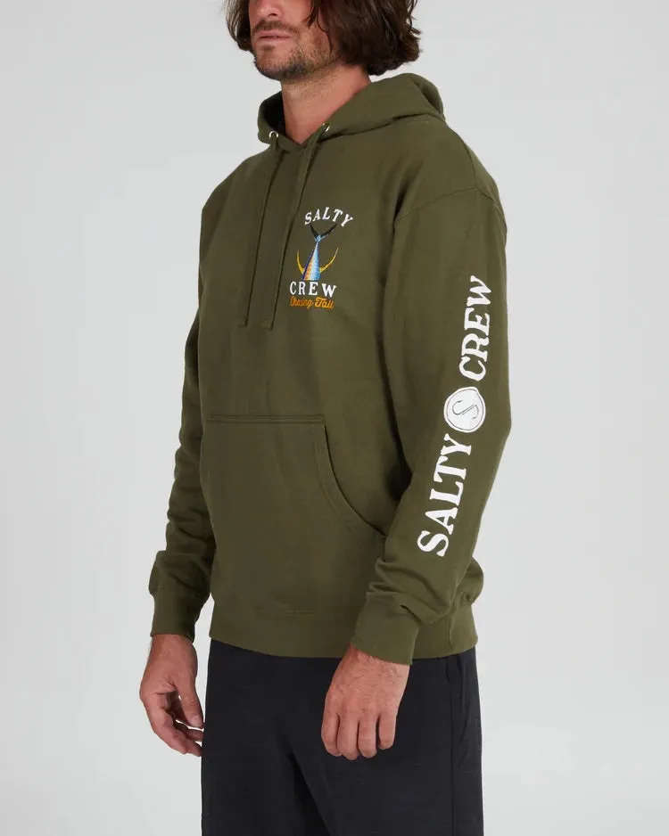 Salty Crew Tailed Army Green Fleece Hoodie