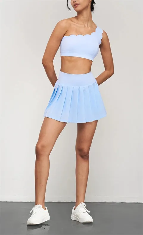 Serena Classic Pleated Tennis Skirt Baby Blue