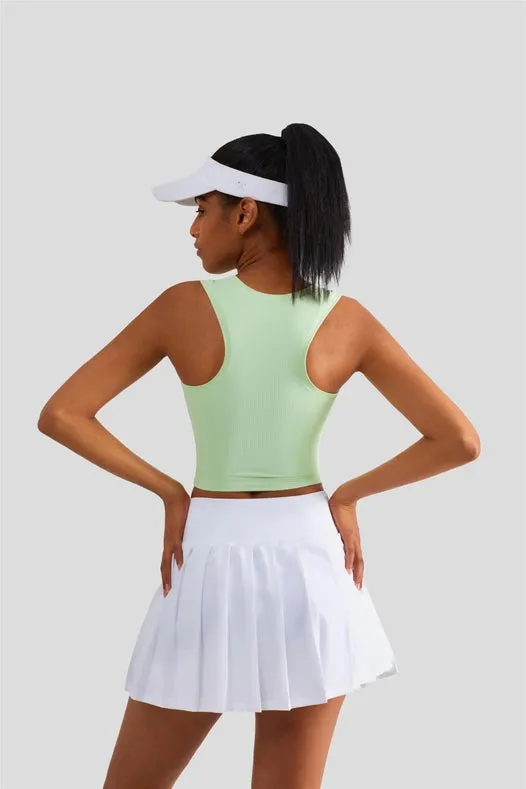 Serena Classic Pleated Tennis Skirt White